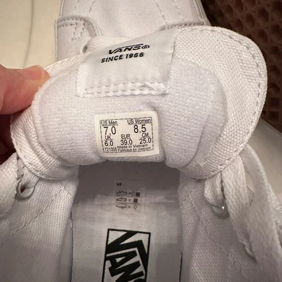 Vans Women's White High-Top Platform Sneakers - Picture 6 of 7